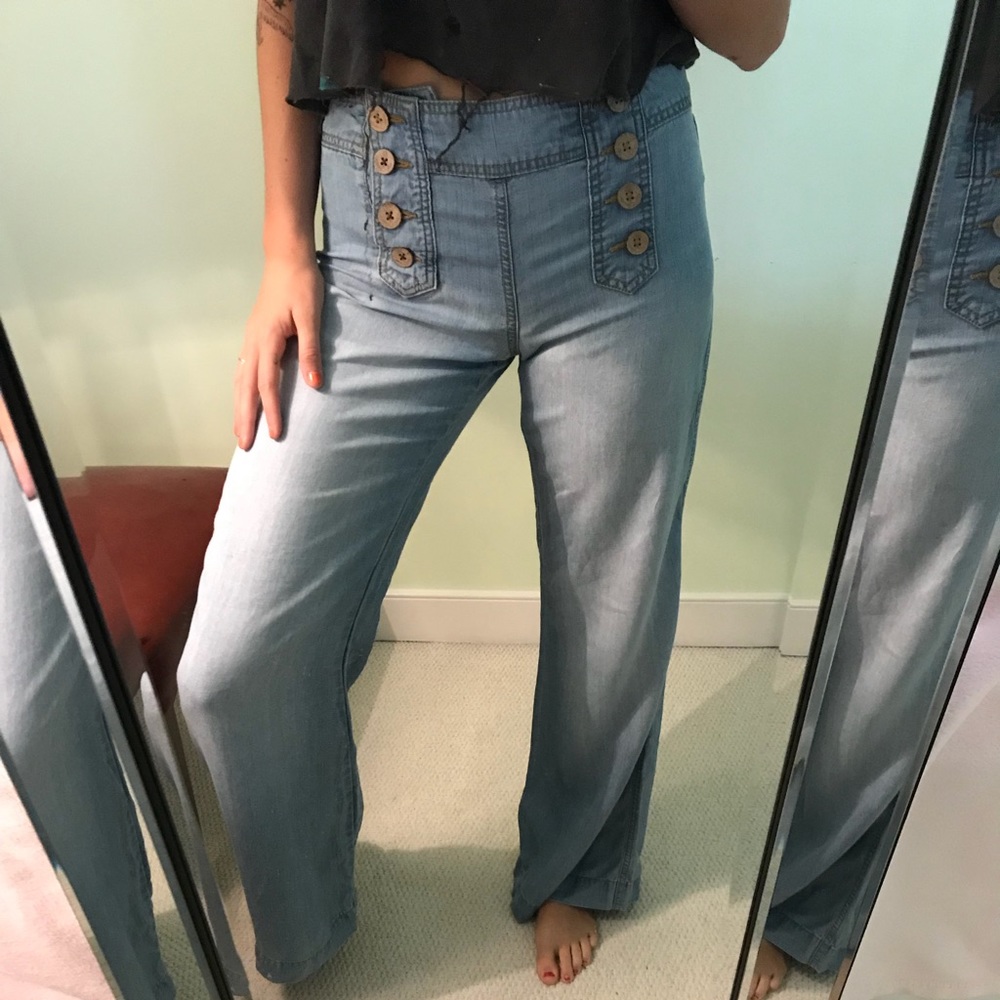 Anthropologie Wide Leg Pants